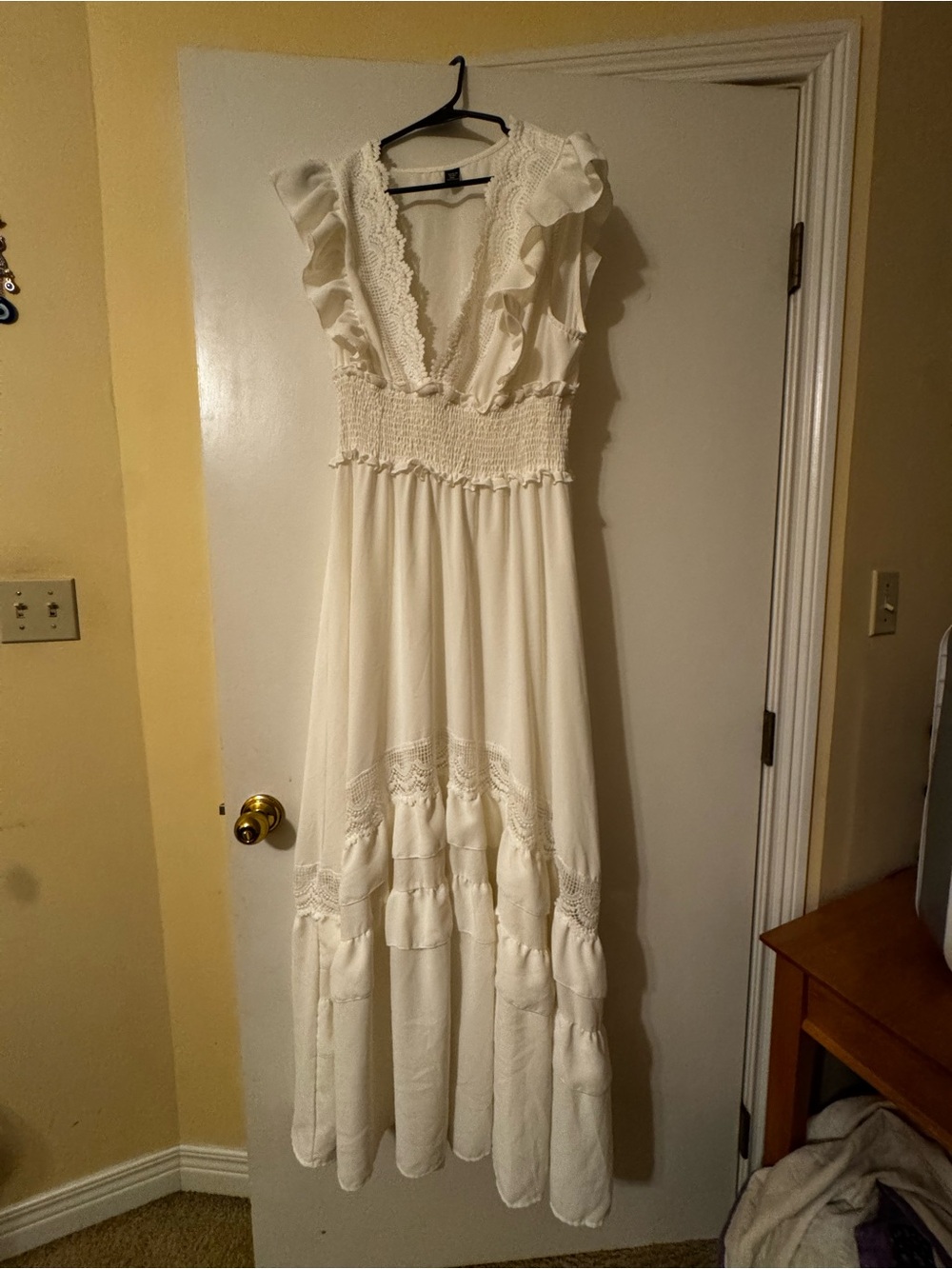 White (not cream) SHEIN dress